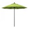 California Umbrella 9' Black Aluminum Market Patio Umbrella, Sunbrella Parrot 194061335185 - alternate 1